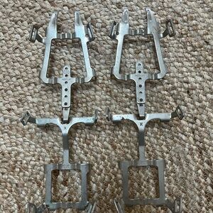 Vintage SMC Precision 12-Point Silver Steel Crampons, No Straps, Medium